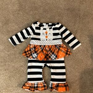Striped and Plaid Baby Outfit
